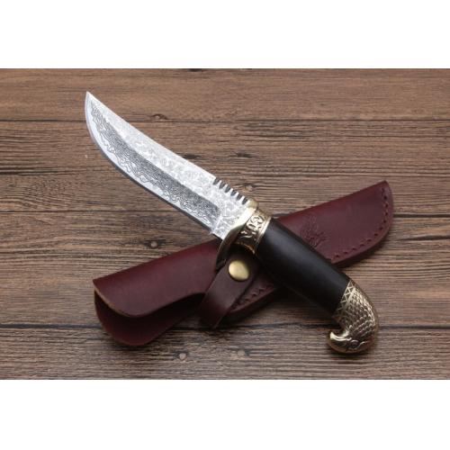 New Edition Damascus Steel Eagle Hunting Knife