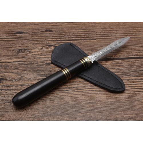 Ebony Damascus Tea Knife