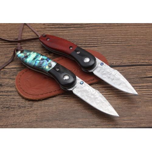 Shadow Hunter Damascus Folding Knife