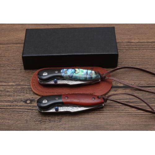 Shadow Hunter Damascus Folding Knife