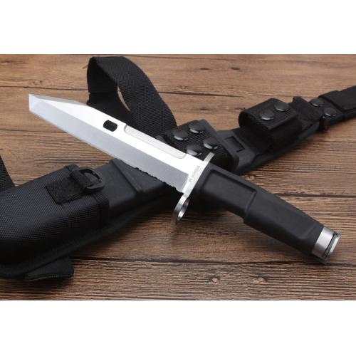 Classic Afghan Pivot Bayonet with Black Handle and White Blade