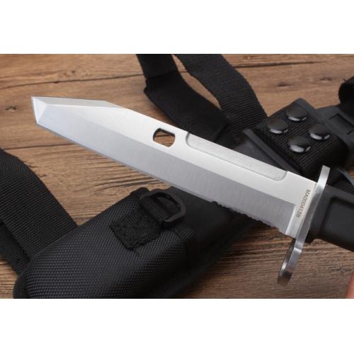 Classic Afghan Pivot Bayonet with Black Handle and White Blade
