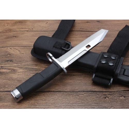 Classic Afghan Pivot Bayonet with Black Handle and White Blade