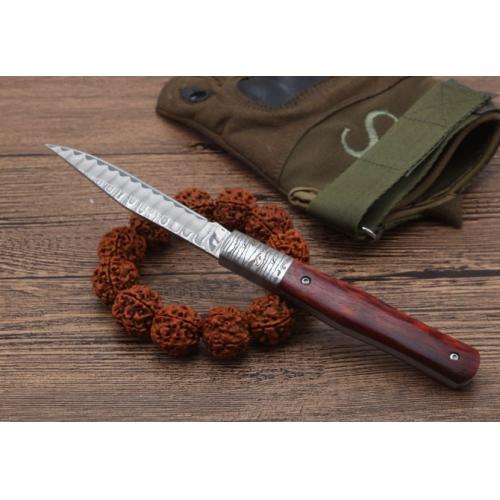 Damascus Folding Pocket Knife