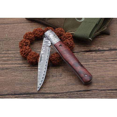 Damascus Folding Pocket Knife