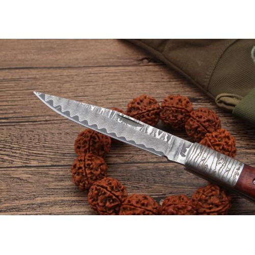 Damascus Folding Pocket Knife