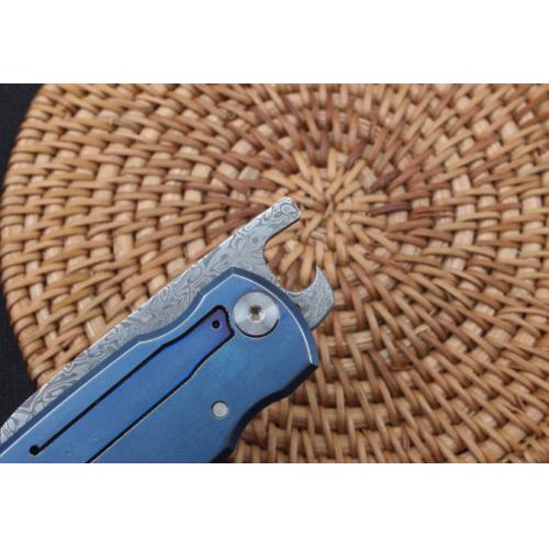 2018 Titanium Damascus Mini Grenade EDC