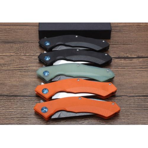 Blue Crescent Folding Knife