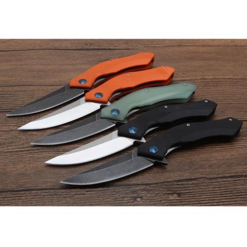 Blue Crescent Folding Knife