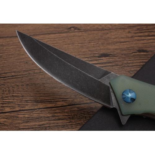 Blue Crescent Folding Knife