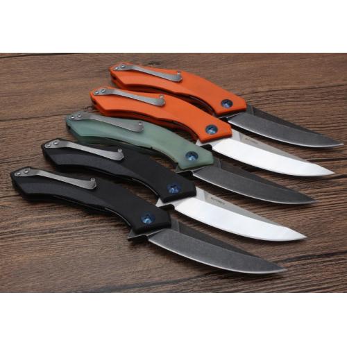 Blue Crescent Folding Knife