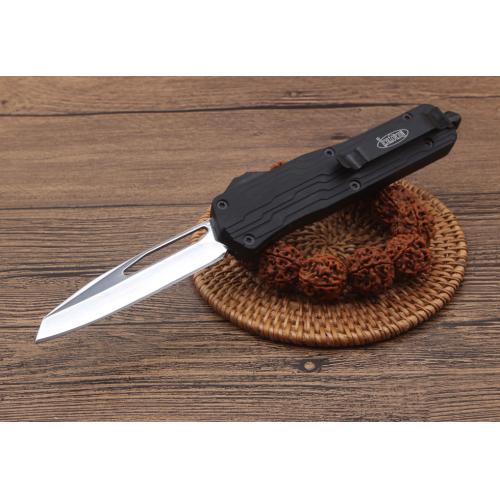 Microtech E07 Scarab Single Edge OTF Knife (Mirror Polished)