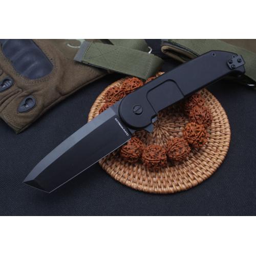 Extrema Ratio BF2RCT Tactical Folding Knife with Flat Tip and Black Handle