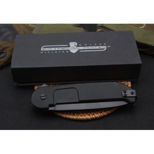 Extrema Ratio BF2RCT Tactical Folding Knife with Flat Tip and Black Handle