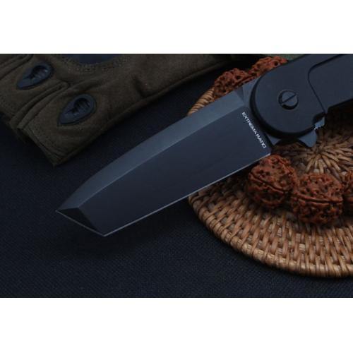 Extrema Ratio BF2RCT Tactical Folding Knife with Flat Tip and Black Handle
