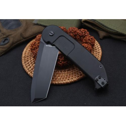 Extrema Ratio BF2RCT Tactical Folding Knife with Flat Tip and Black Handle