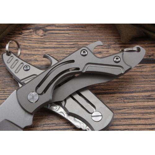 Tiger Shark Titanium Folding Knife (D2 Steel)