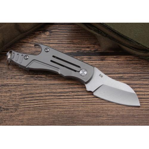 Tiger Shark Titanium Folding Knife (D2 Steel)