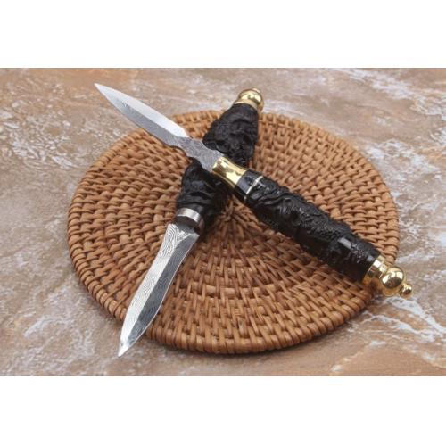 Double Dragon Tea Knife