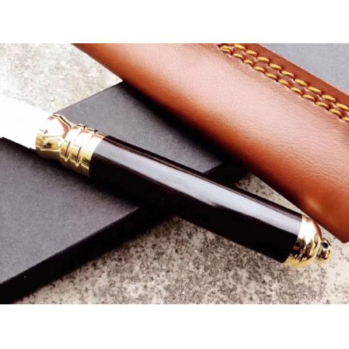 Korean-Style Small Hunting Knife with Ebony Handle