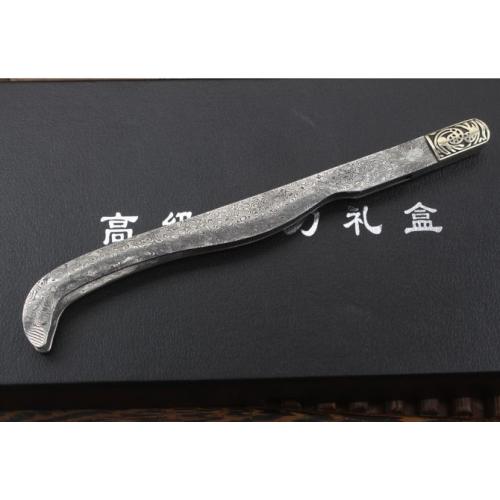 3-Piece Damascus Steel Tea Knife Gift Set with Abalone Shell