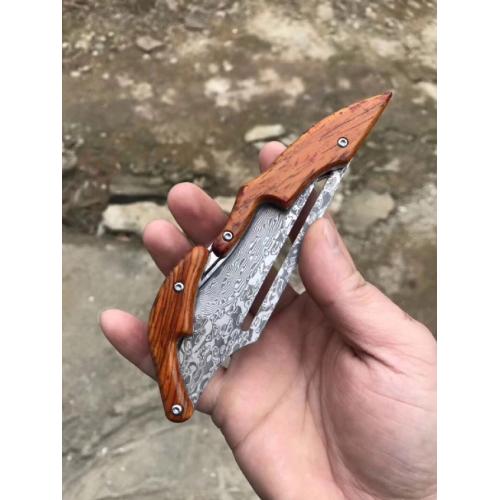 2019 Latest Damascus Folding Knife