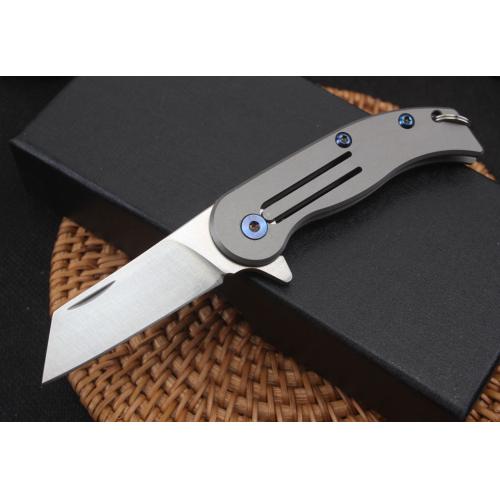 D2 Steel Mini Piggy Quick-Open Keychain Knife