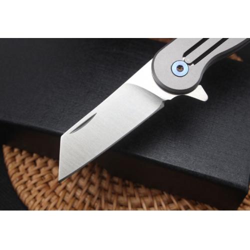 D2 Steel Mini Piggy Quick-Open Keychain Knife