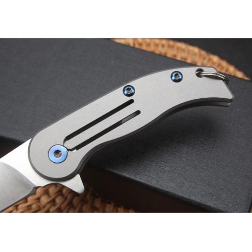 D2 Steel Mini Piggy Quick-Open Keychain Knife