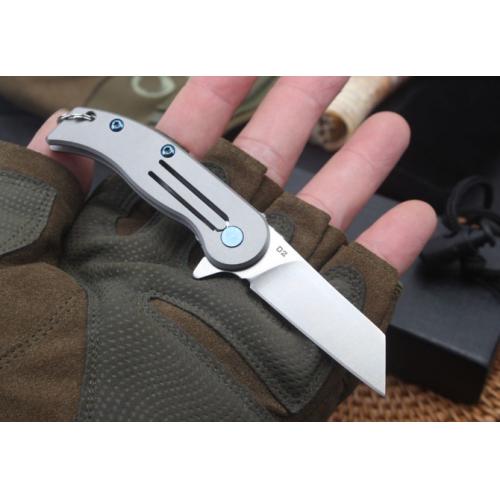 D2 Steel Mini Piggy Quick-Open Keychain Knife