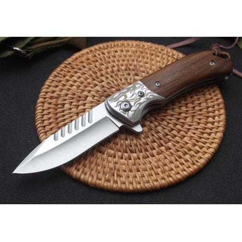 Silver Wolf - Quick-Open Folding Knife (D2 Steel)
