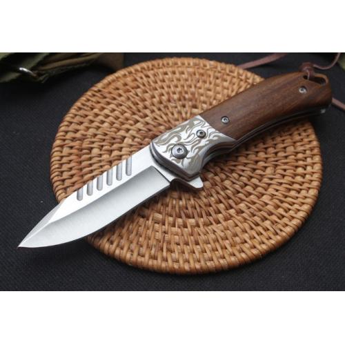 Silver Wolf - Quick-Open Folding Knife (D2 Steel)