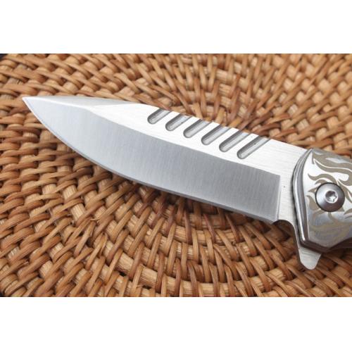 Silver Wolf - Quick-Open Folding Knife (D2 Steel)