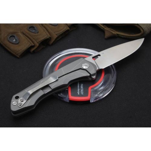 High-Quality Steel Handle Folding Knife