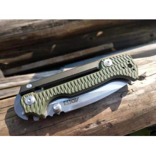 Cold Steel AD-15 Tactical Folding Knife with Green Handle