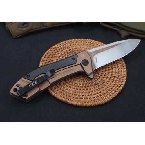 ZT0801 Steel and Carbon Fiber Folding Knife