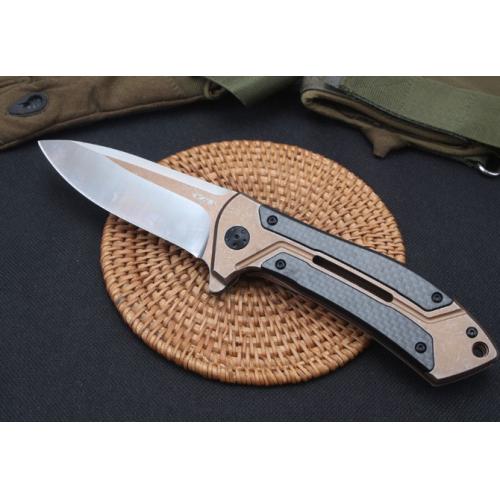 ZT0801 Steel and Carbon Fiber Folding Knife