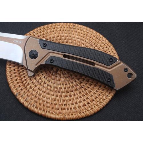 ZT0801 Steel and Carbon Fiber Folding Knife