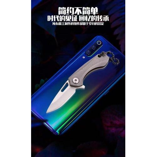 Solingen All-Steel Mini Folding Keychain Knife