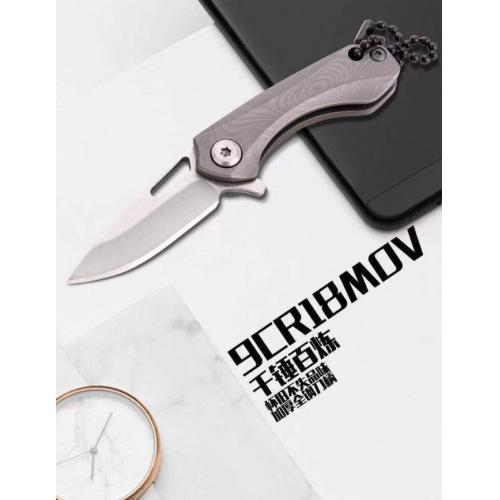 Solingen All-Steel Mini Folding Keychain Knife