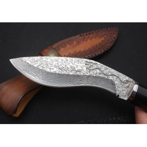 Damascus Kukri Knife