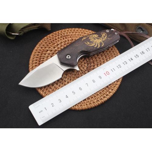 Golden Scorpion Folding Knife
