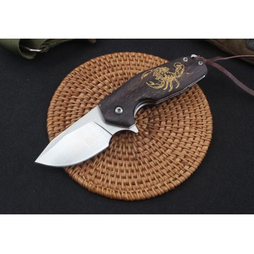 Golden Scorpion Folding Knife
