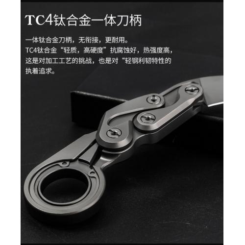 Original M390 Steel Mechanical Claw Knife [Titanium Handle]