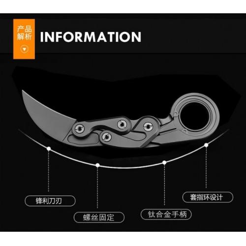 Original M390 Steel Mechanical Claw Knife [Titanium Handle]