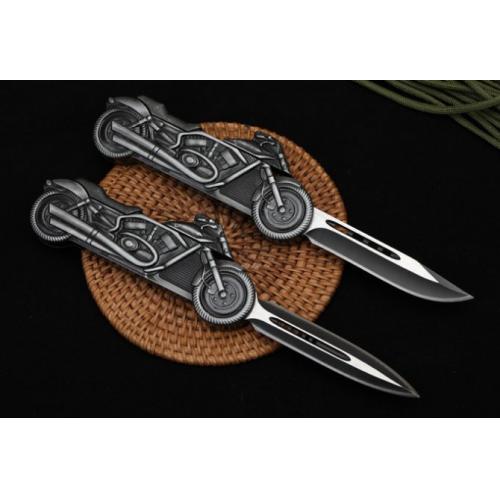 Small Spring-Assisted Motorcycle Knife