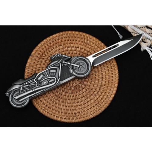Small Spring-Assisted Motorcycle Knife