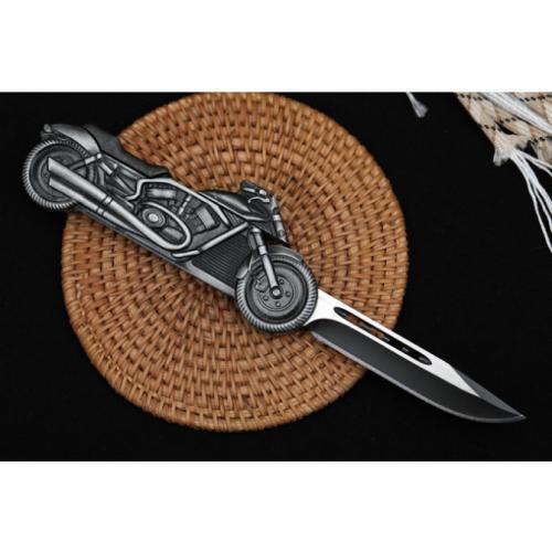 Small Spring-Assisted Motorcycle Knife