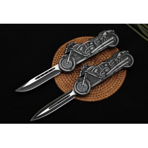 Small Spring-Assisted Motorcycle Knife