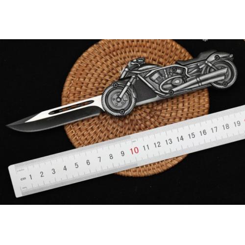 Small Spring-Assisted Motorcycle Knife